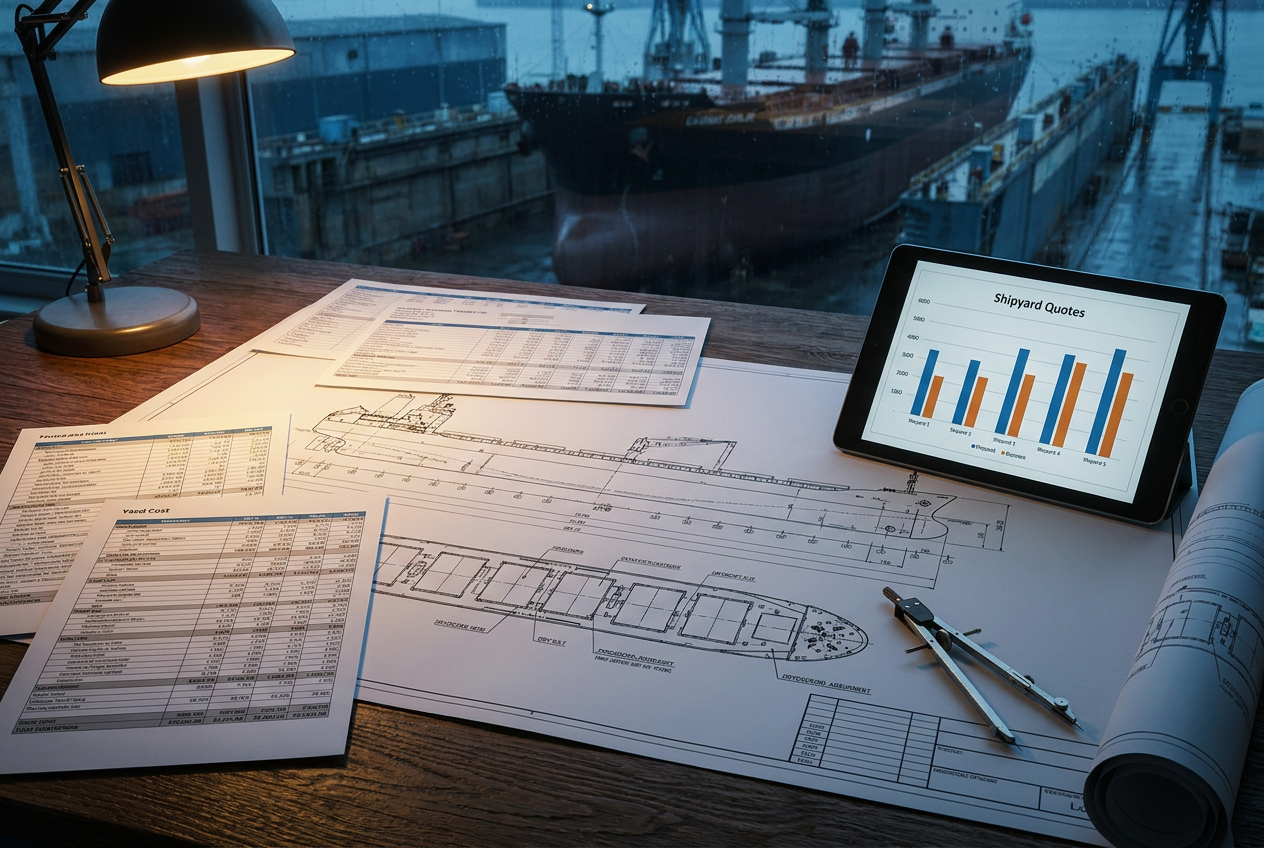 How to Compare Ship-Repair Yard Quotes Line by Line